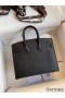 Hermes So Black Midnight Faubourg Birkin 20 Sellier Limited Edition Bag