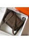 Hermes Steve 35 Messenger Bag In Taupe Clemence Calfskin