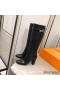 Hermes Story Boots In Black Calfskin Leather