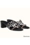 Hermes Tandem Sandals In Gold/Silver Lambskin