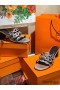 Hermes Tandem Sandals In Silver Metallic Calfskin