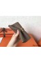 Hermes Taupe Clemence Bearn Gusset Wallet