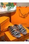 Hermes Thalassa Sandals In Silver Metallic Calfskin