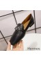 Hermes Time Loafers In Black Goatskin