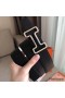 Hermes Tonight 38MM Reversible Belt In Black/White Epsom Leather