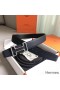 Hermes Tonight 38MM Reversible Belt In Black Clemence Leather