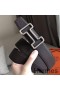 Hermes Tonight 38MM Reversible Belt In Cafe Clemence Leather