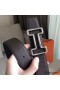 Hermes Tonight 38MM Reversible Belt In Cafe Clemence Leather