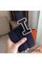 Hermes Tonight 38MM Reversible Belt In Navy/Black Epsom Leather