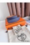 Hermes Tonight Reversible Belt 38MM in Blue and Gold Epsom Calfskin
