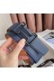 Hermes Tonight Reversible Matte Belt 38MM in Blue and Gold Epsom Calfskin