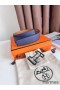 Hermes Tonight Reversible Matte Belt 38MM in Blue and Gold Epsom Calfskin