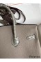 Hermes Touch Birkin 25 Bag In Gris Asphalt Shiny Niloticus Crocodile Skin