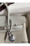 Hermes Touch Birkin 25 Bag in Pearl Grey Togo and Matte Alligator Leather