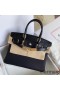 Hermes Touch Birkin 30 Bag In Black Matte Niloticus Crocodile Skin