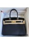 Hermes Touch Birkin 30 Bag In Black Shiny Niloticus Crocodile Skin