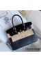 Hermes Touch Birkin 30 Bag In Black Shiny Niloticus Crocodile Skin