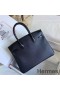 Hermes Touch Birkin 30 Bag In Black Shiny Niloticus Crocodile Skin