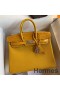 Hermes Touch Birkin 30 Bag In Yellow Clemence and Shiny Niloticus Crocodile Skin