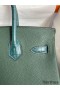 Hermes Touch Birkin 30 Bag in Green Clemence and Matte Alligator Leather