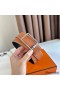 Hermes Tube H Reversible Belt 38MM in Gold Clemence Leather