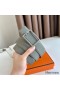 Hermes Tube H Reversible Belt 38MM in Grey Clemence Leather