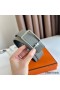 Hermes Tube H Reversible Belt 38MM in Grey Clemence Leather