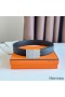 Hermes Typo Reversible Belt 32MM in Black Epsom Calfskin