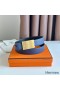 Hermes Typo Reversible Belt 32MM in Blue Epsom Calfskin