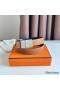 Hermes Typo Reversible Belt 32MM in Gold Epsom Calfskin