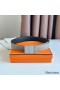 Hermes Typo Reversible Belt 32MM in Grey Epsom Calfskin