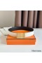 Hermes Typo Reversible Belt 32MM in White Epsom Calfskin