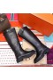 Hermes Variation Boots In Black Calfskin