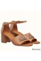 Hermes Viaggio 60MM Sandals In Brown Leather