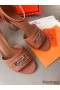 Hermes Viaggio 60MM Sandals In Brown Leather