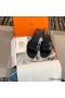 Hermes View Sandals In Black Calfskin leather