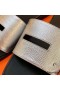 Hermes View Sandals In Silver Epsom Leather