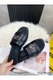 Hermes Villa Sandals In Black Calfskin