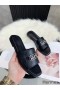 Hermes Villa Sandals In Black Calfskin