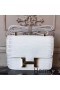 Hermes White Constance MM 24cm Crocodile Bag