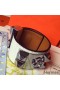 Hermes White Crocodile Collier de Chien Bracelet Size S