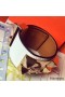 Hermes White Epsom Collier de Chien Bracelet Size S