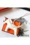 Hermes White Rodeo Horse Bag Charm