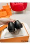 Hermes Women's Colette Loafers in Black Leather
