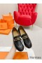 Hermes Women's Colette Loafers in Black Leather