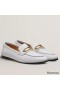 Hermes Women's Colette Loafers in White Leather