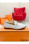 Hermes Women's Colette Loafers in White Leather