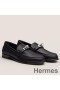 Hermes Women's Destin Loafers in Black Leather