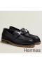 Hermes Women's Faubourg Loafers in Black Leather