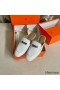 Hermes Women's Oz Mules in White Leather